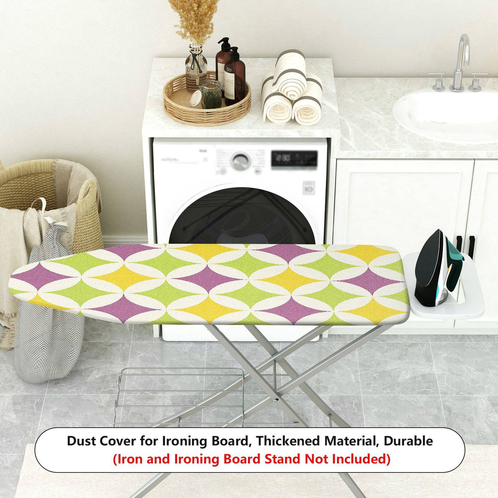 1-Piece Geometric Retro Bright  Ironing Board Cover, Universal Size, Without Board