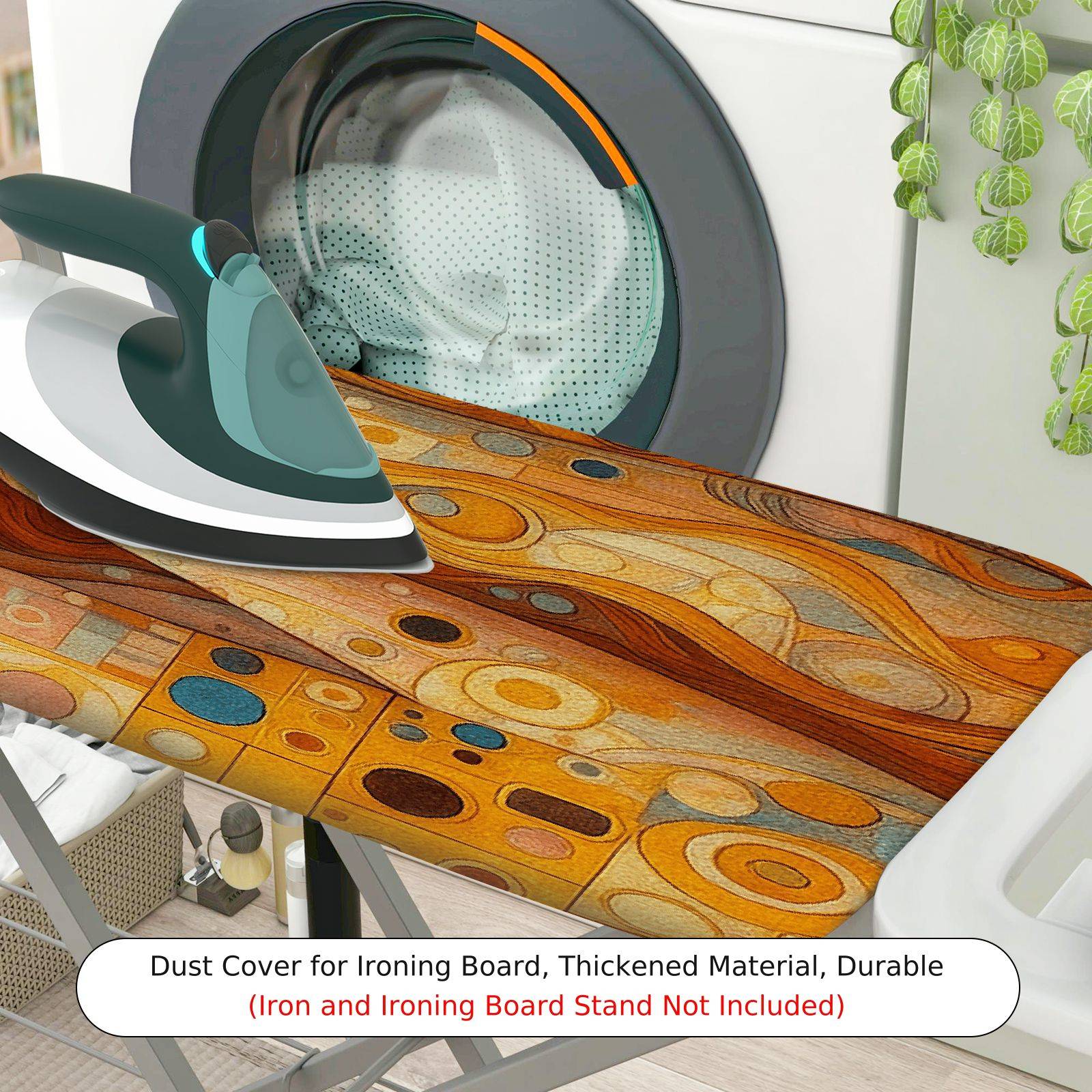 1-Piece Art Style Gustav Klimt Abstract  Ironing Board Cover, Universal Size, Without Board