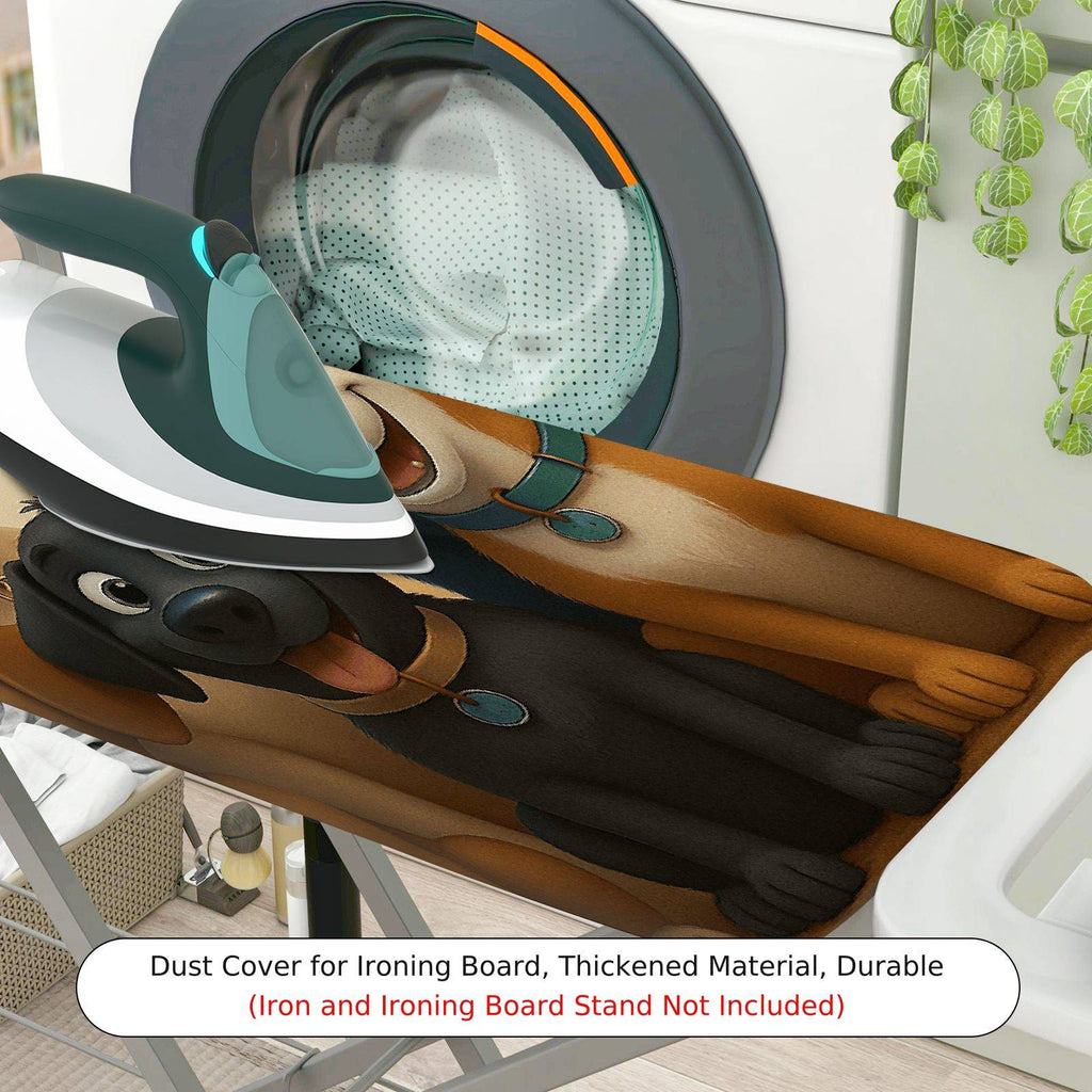1-Piece Dogs  Animals  Ironing Board Cover, Universal Size, Without Board