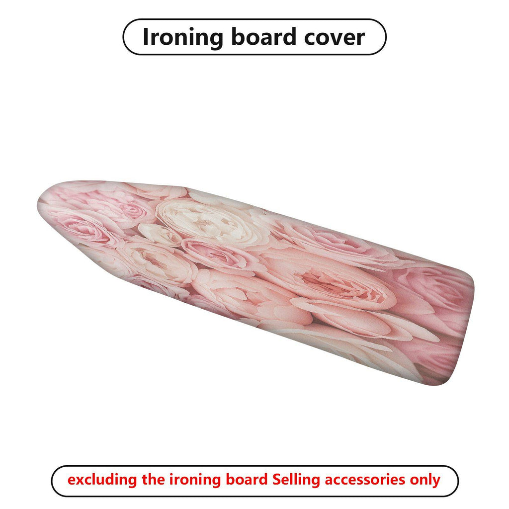 1-Piece Floral Pink White  Ironing Board Cover, Universal Size, Without Board
