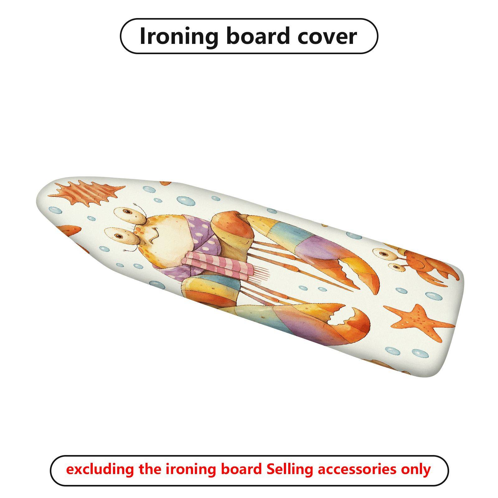 1-Piece Crab Sea Animal  Ironing Board Cover, Universal Size, Without Board