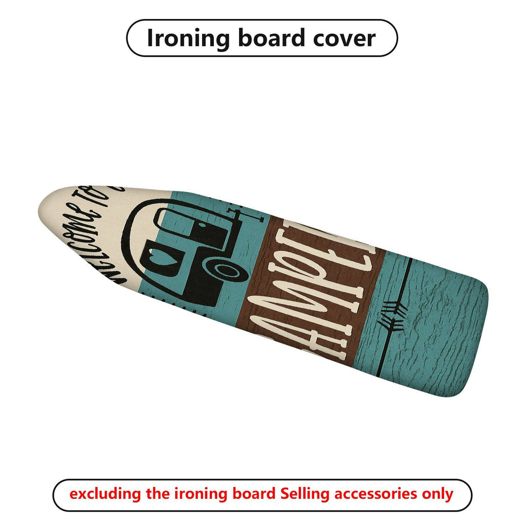 1-Piece Camper Retro Travel Adventure  Ironing Board Cover, Universal Size, Without Board