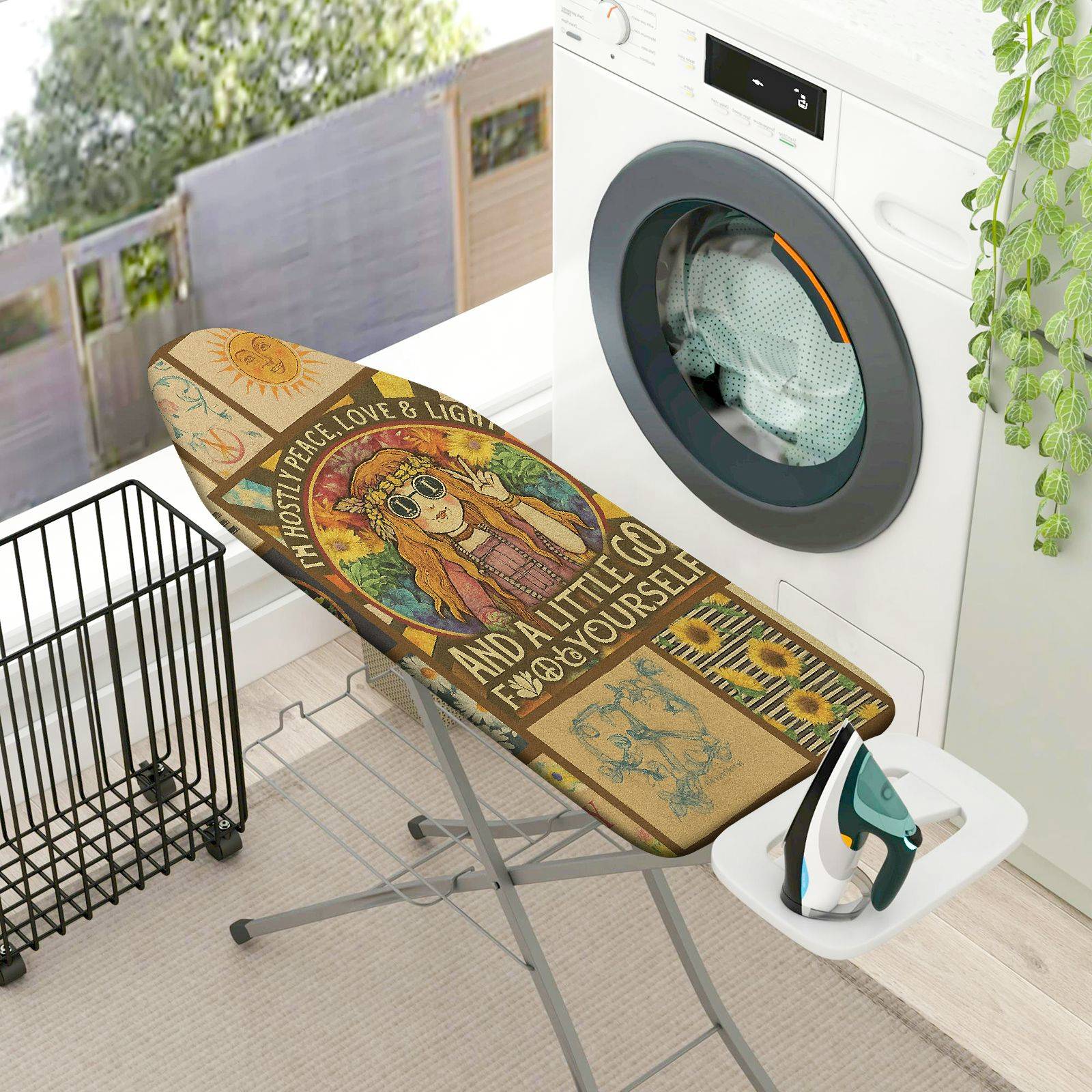 1-Piece Retro Bohemian Artistic  Ironing Board Cover, Universal Size, Without Board