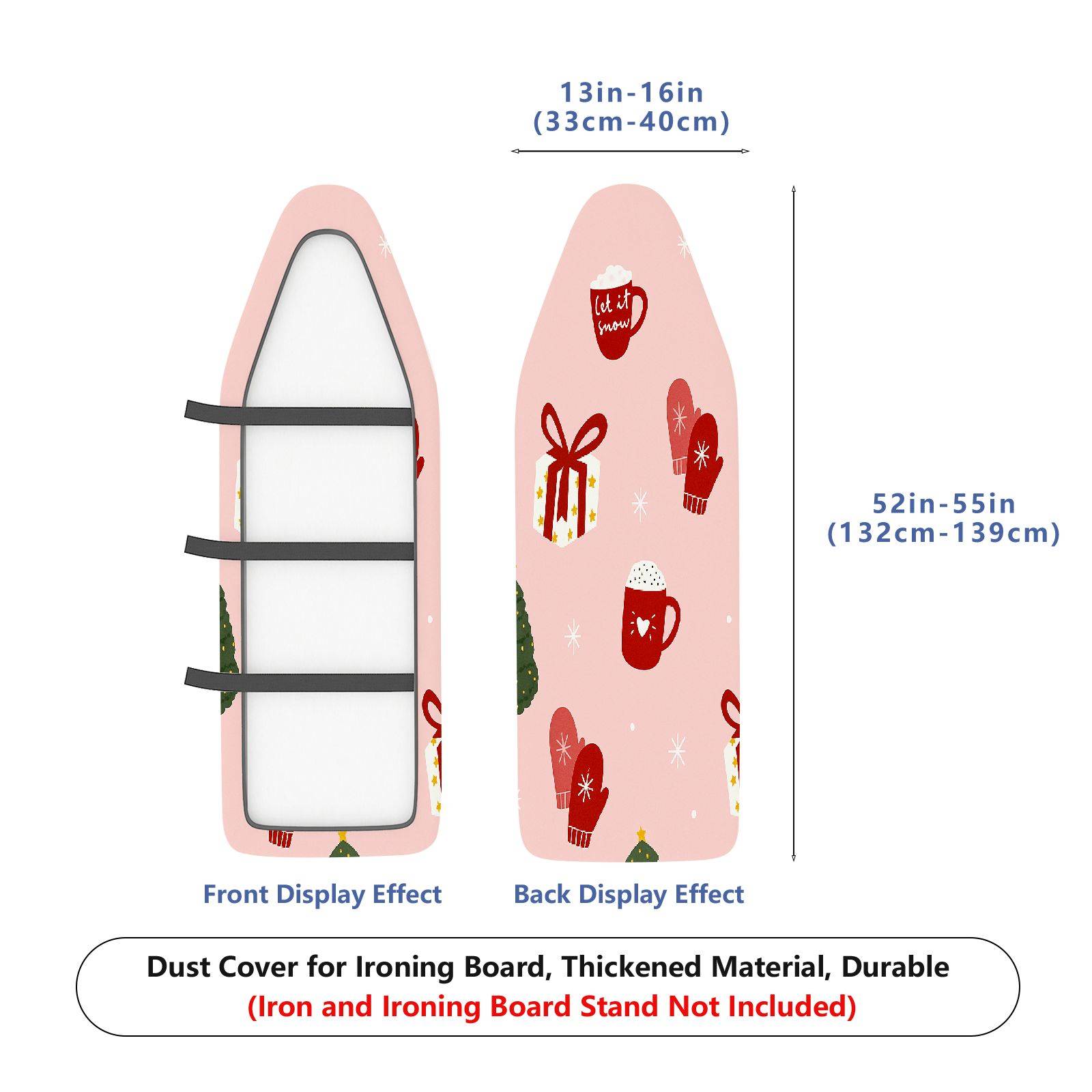 1-Piece Christmas Warm Mug Gift  Ironing Board Cover, Universal Size, Without Board