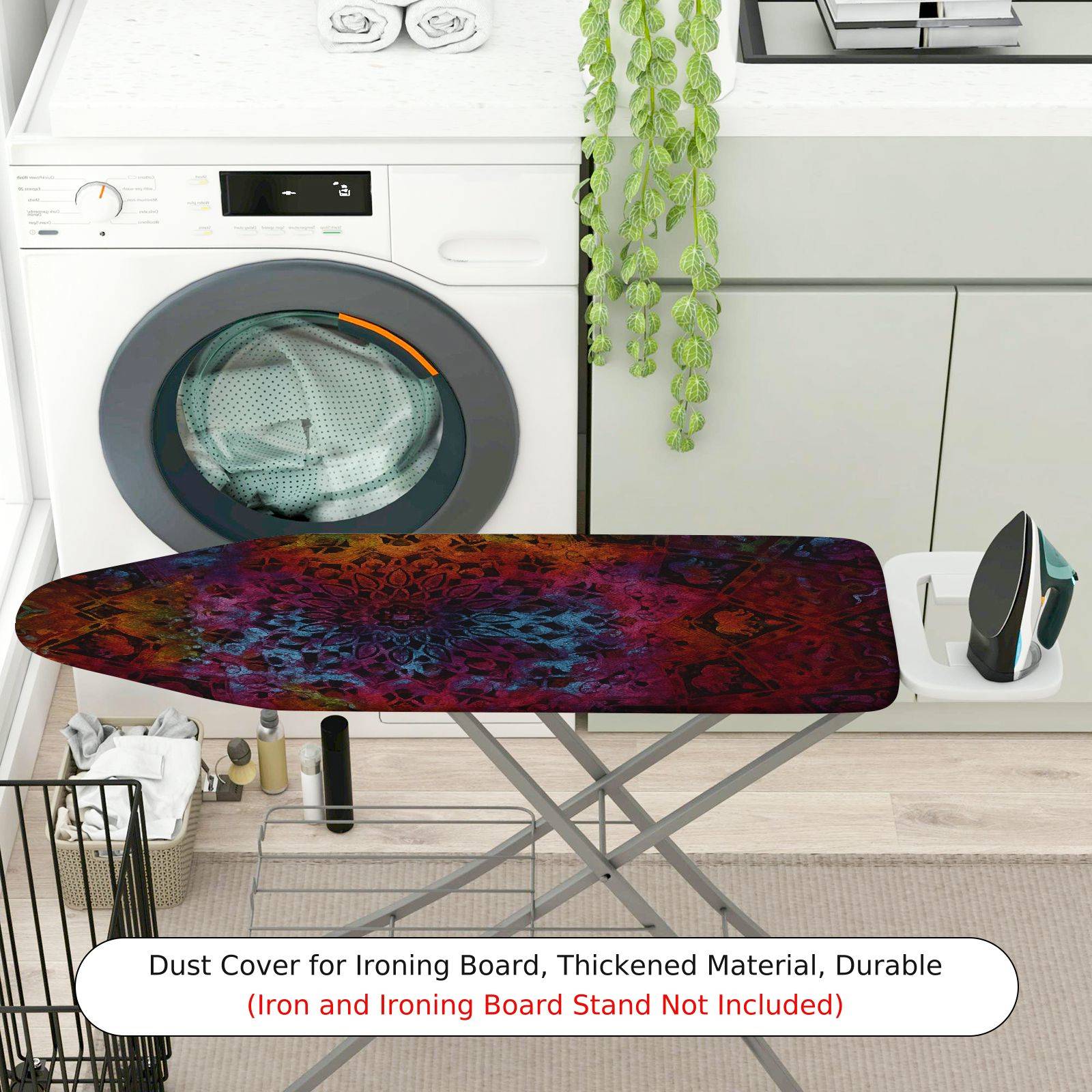 1-Piece Abstract Colorful Pattern Artistic  Ironing Board Cover, Universal Size, Without Board