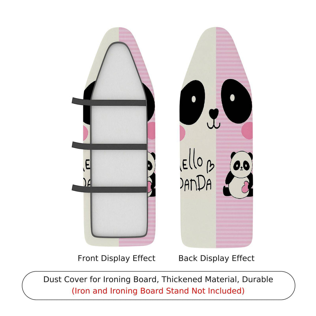 1-Piece Panda Pink Cute  Ironing Board Cover, Universal Size, Without Board