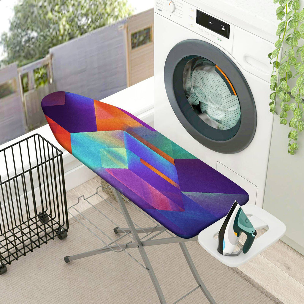 1-Piece Geometric Colorful Abstract  Ironing Board Cover, Universal Size, Without Board