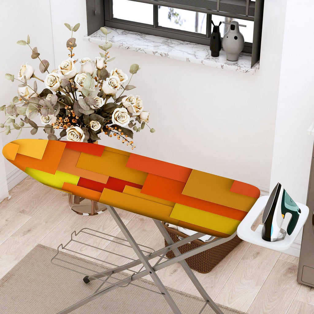 1-Piece Geometric Abstract Colorful  Ironing Board Cover, Universal Size, Without Board