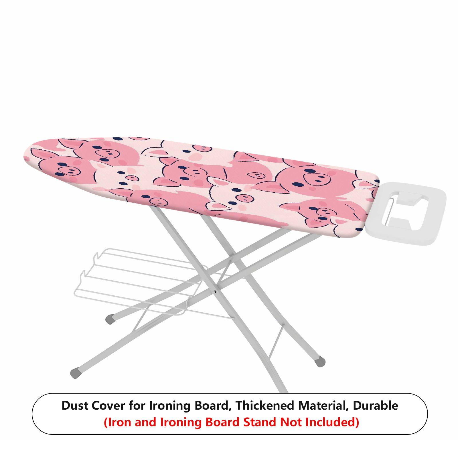 1-Piece Cute Pink Pig  Animal Pattern  Ironing Board Cover, Universal Size, Without Board