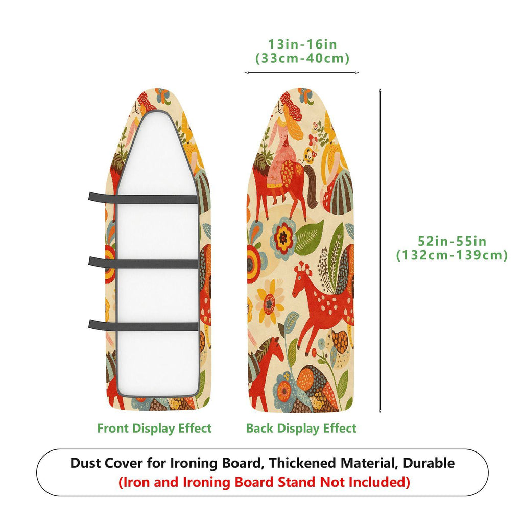 1-Piece Colorful Animal Floral Pattern  Ironing Board Cover, Universal Size, Without Board