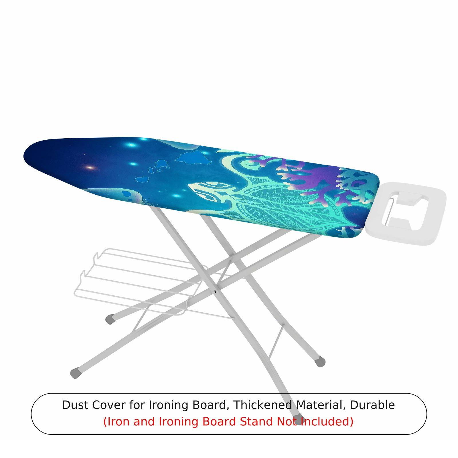 1-Piece Glow in the Dark Ocean Turtle  Ironing Board Cover, Universal Size, Without Board