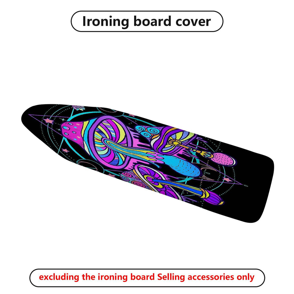 1-Piece Psychedelic Abstract Cosmic  Ironing Board Cover, Universal Size, Without Board