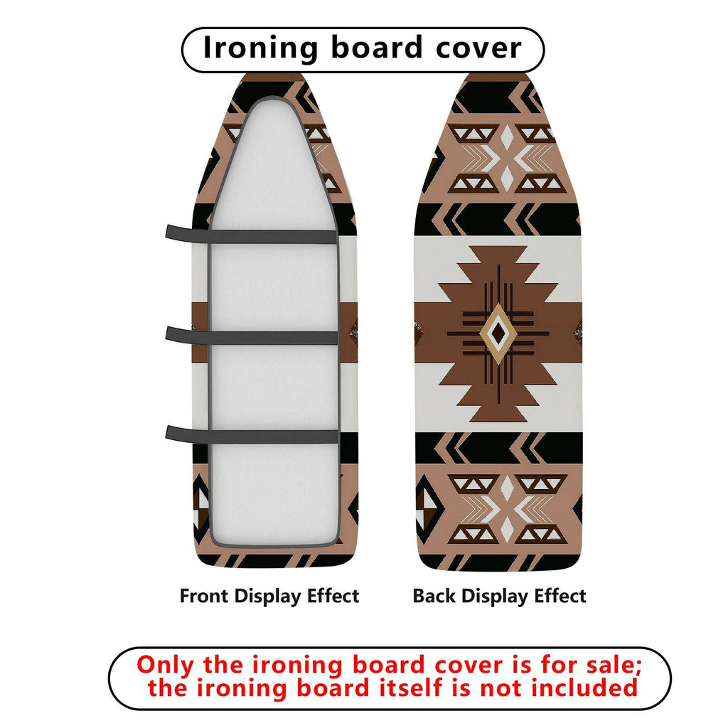 1-Piece Aztec Retro Geometric  Ironing Board Cover, Universal Size, Without Board