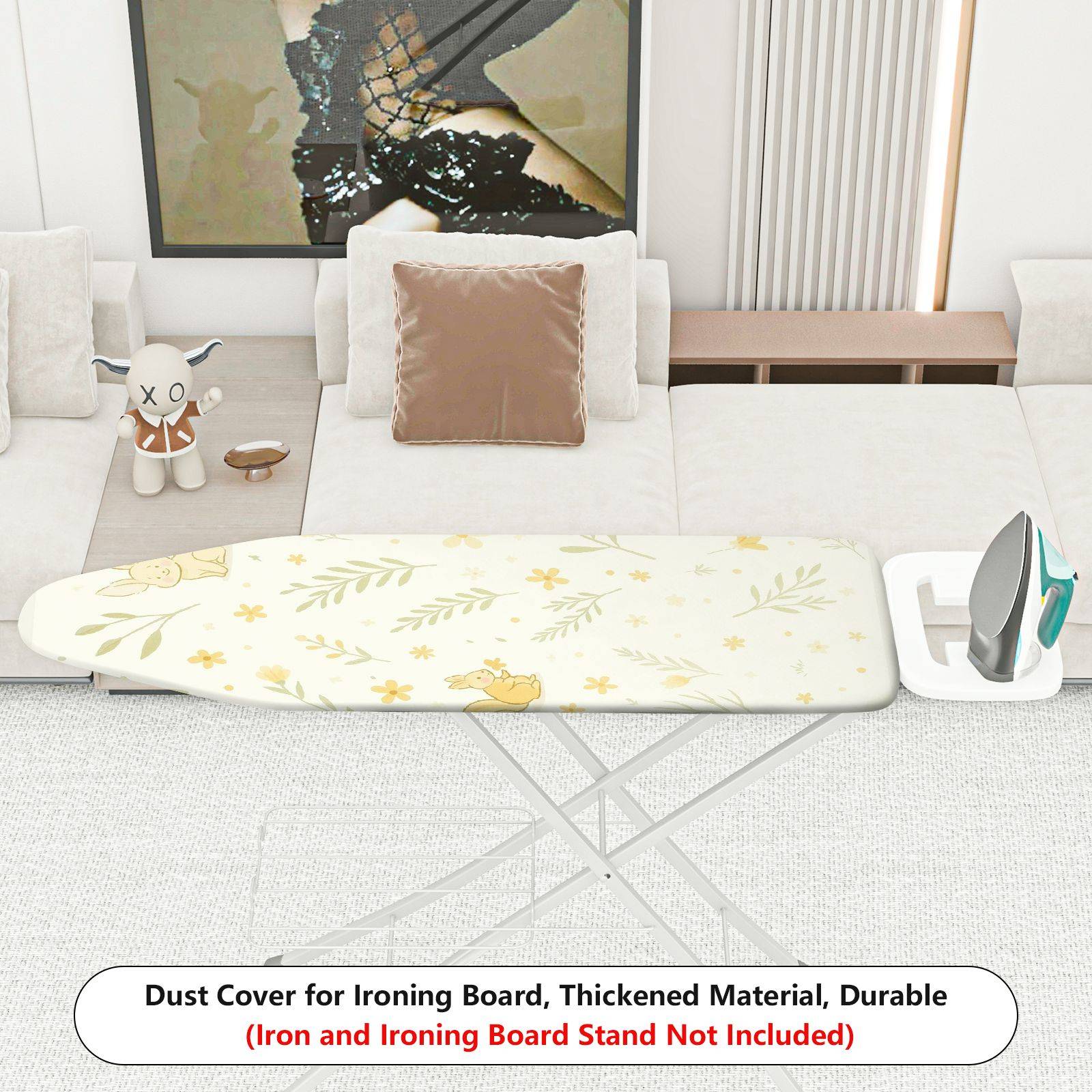 1-Piece Animal Plant Pattern  Ironing Board Cover, Universal Size, Without Board