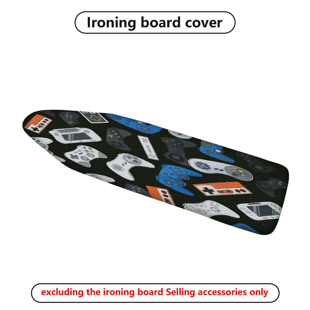 1-Piece Retro Game Controller Black  Ironing Board Cover, Universal Size, Without Board