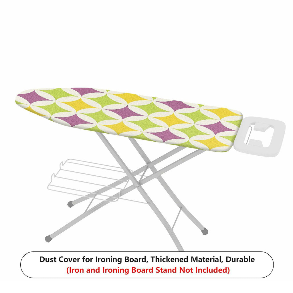 1-Piece Geometric Retro Bright  Ironing Board Cover, Universal Size, Without Board