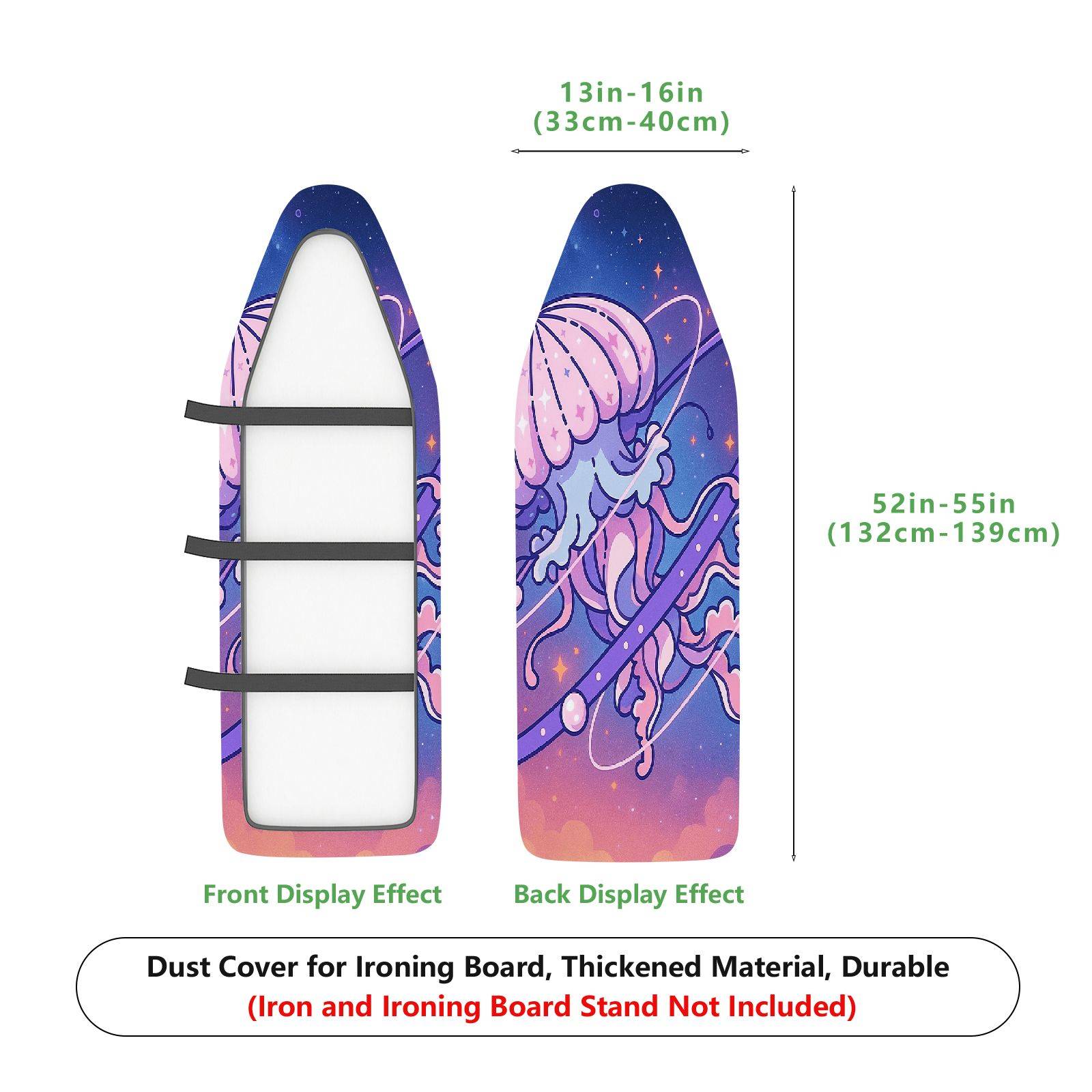 1-Piece Jellyfish Ocean Starry  Ironing Board Cover, Universal Size, Without Board