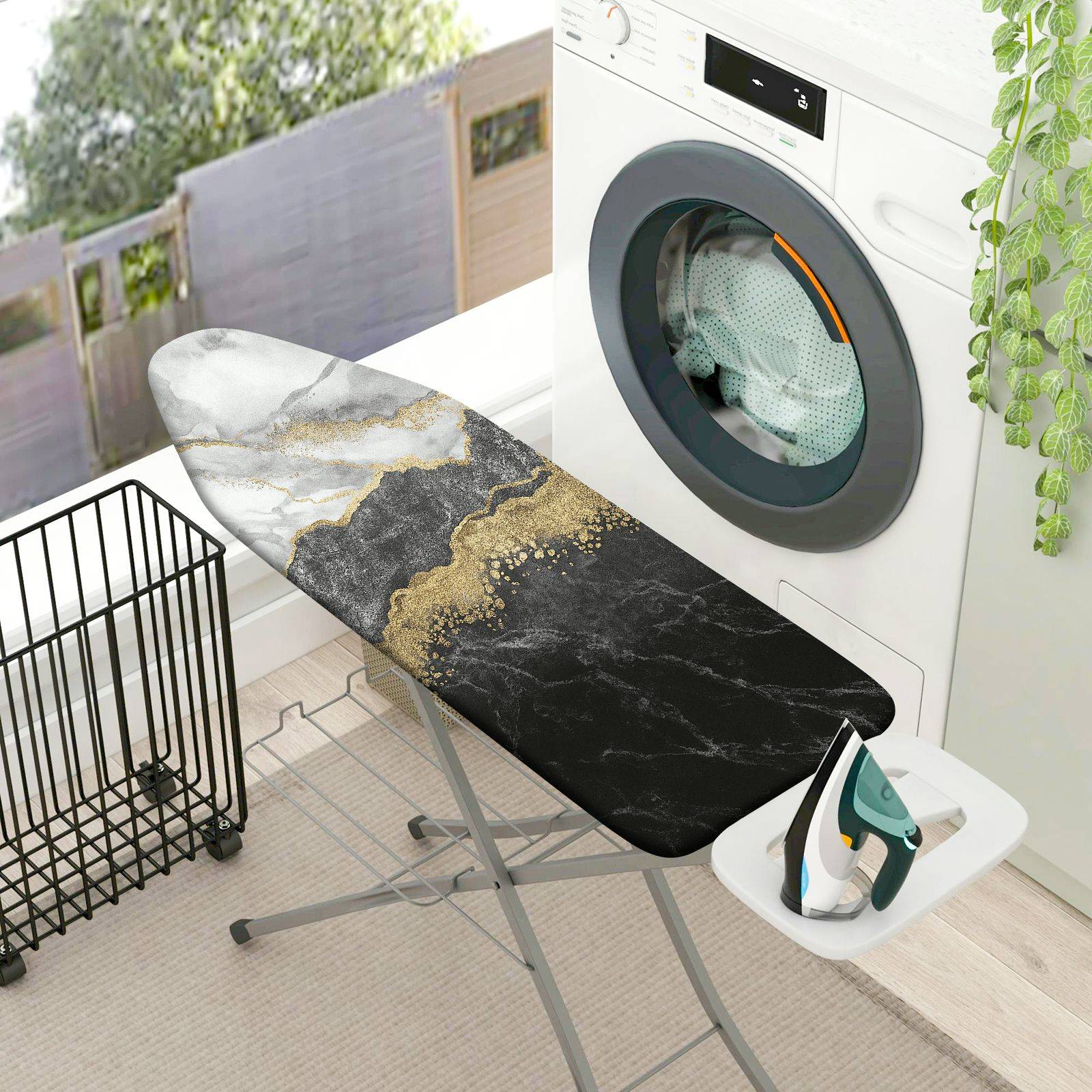 1-Piece Abstract Elegant Modern  Ironing Board Cover, Universal Size, Without Board