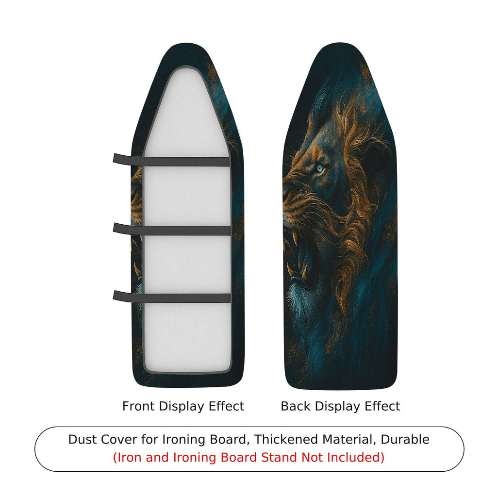 1-Piece Lion Art Animal Dark  Ironing Board Cover, Universal Size, Without Board