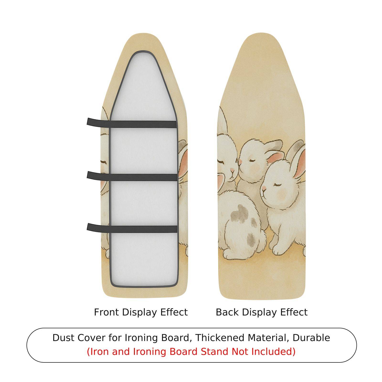 1-Piece Rabbit Animal  Ironing Board Cover, Universal Size, Without Board