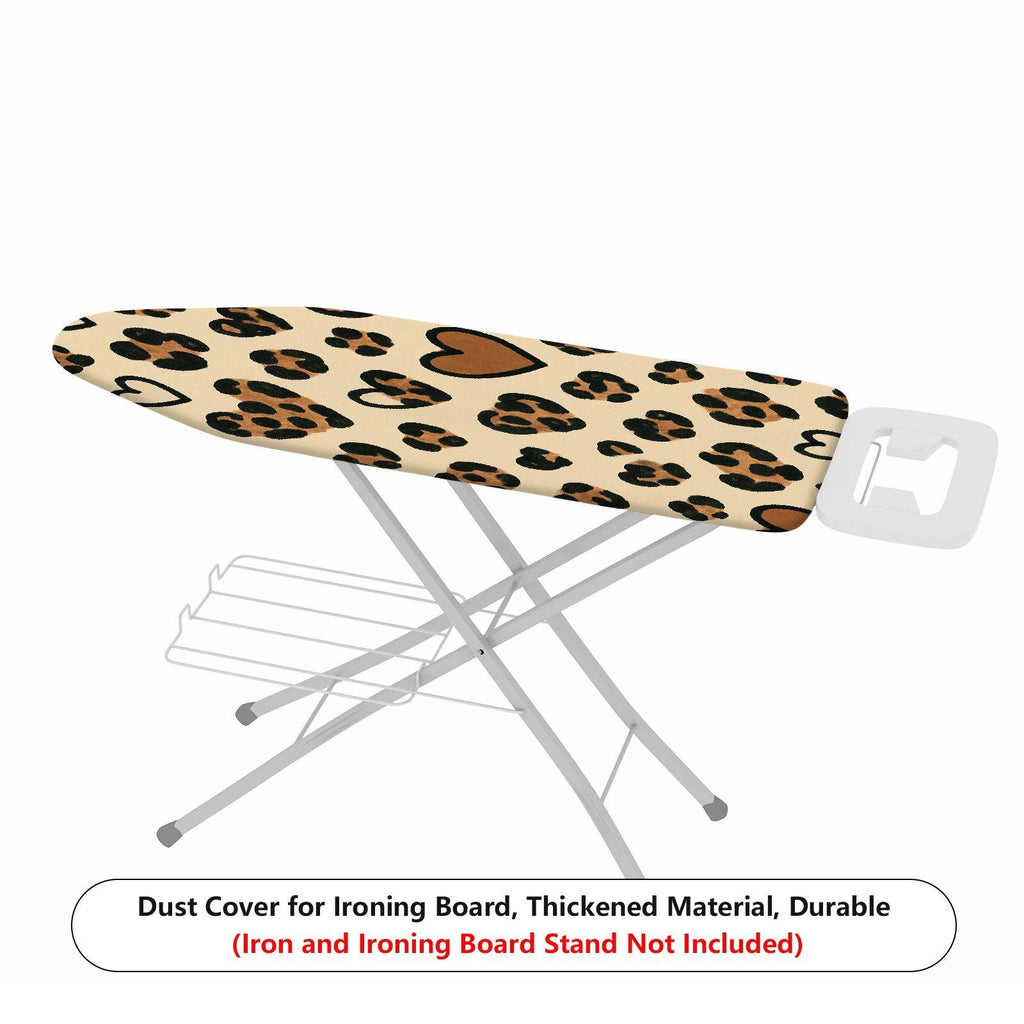 1-Piece Leopard Heart Print Animal Pattern  Ironing Board Cover, Universal Size, Without Board