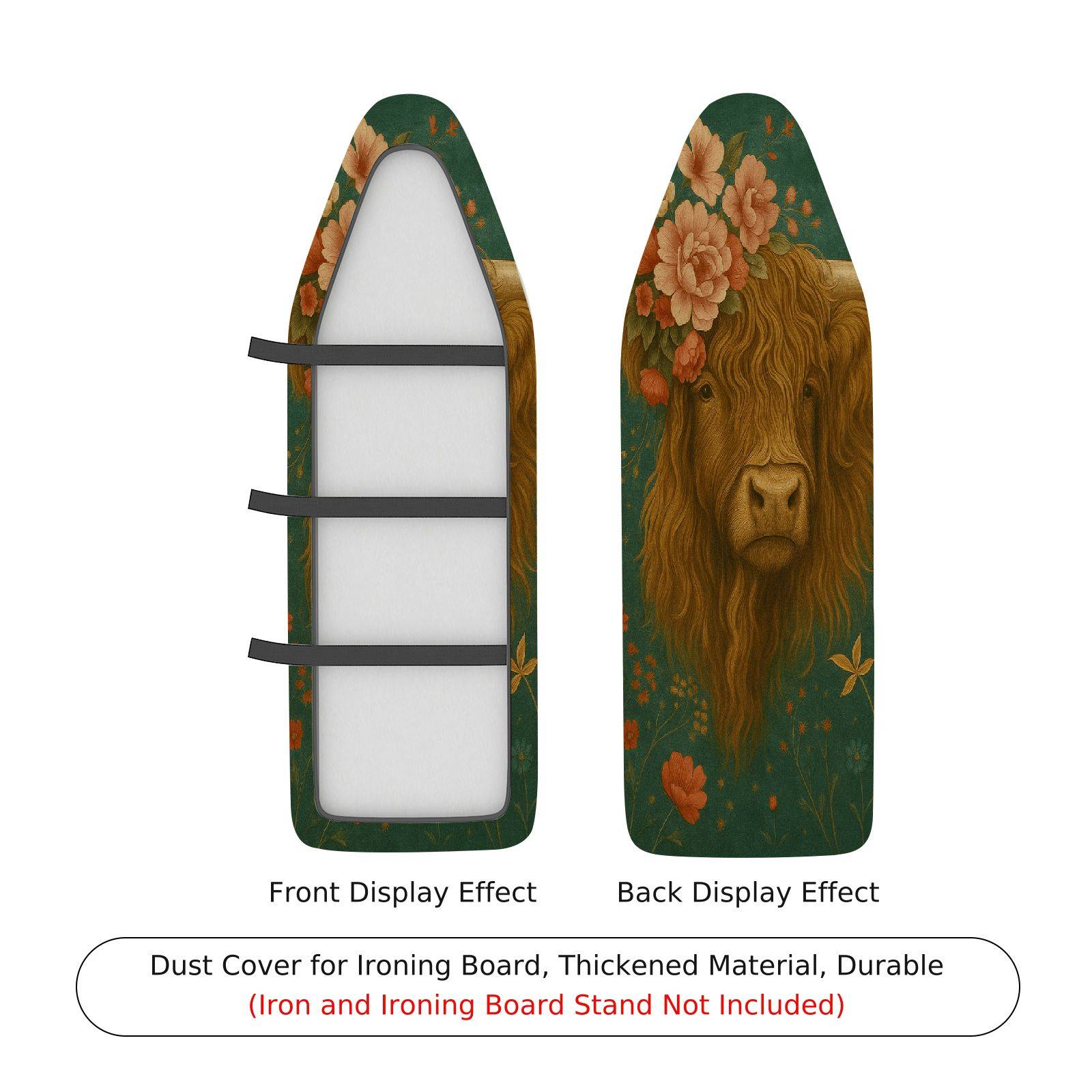 1-Piece Animal Floral Nature  Ironing Board Cover, Universal Size, Without Board