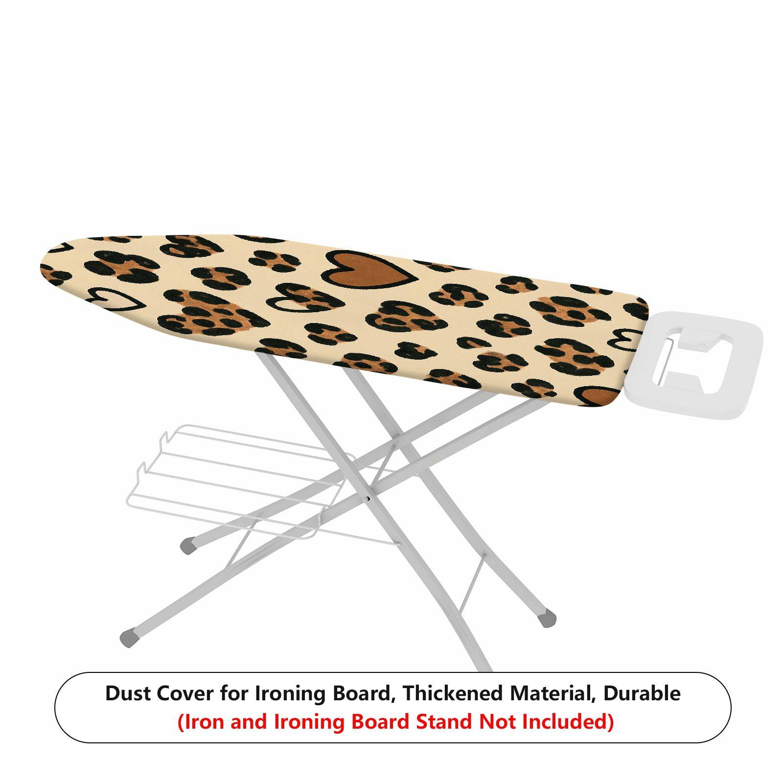 1-Piece Leopard Heart Pattern Animal Print  Ironing Board Cover, Universal Size, Without Board