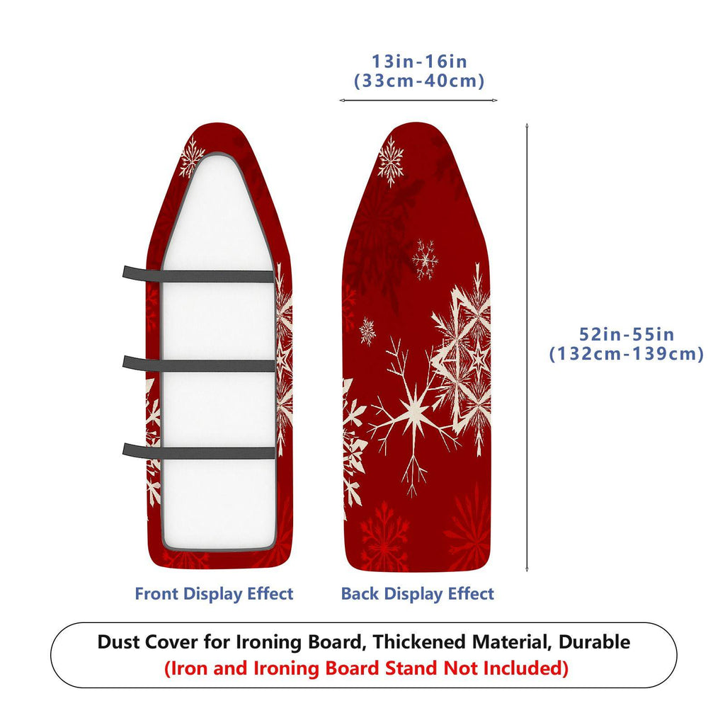 1-Piece Christmas Snowflake Red  Ironing Board Cover, Universal Size, Without Board