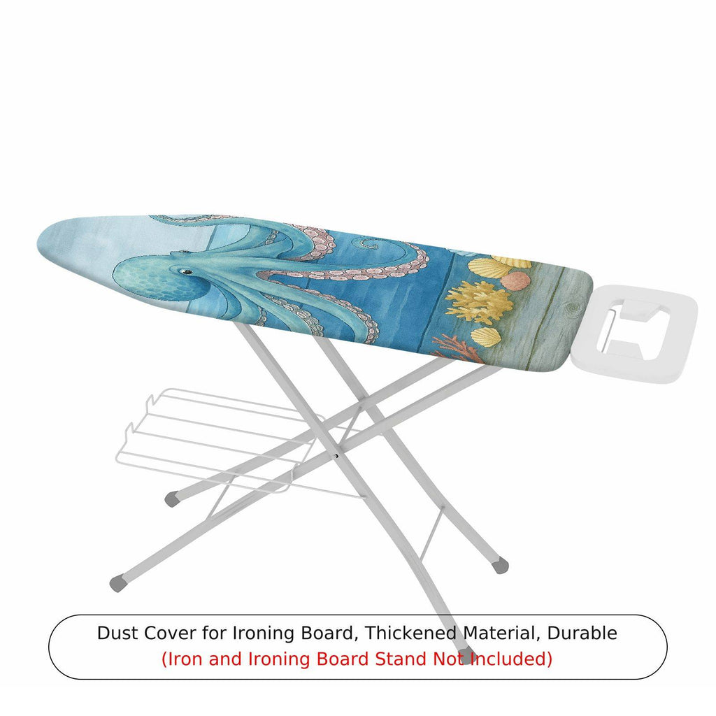 1-Piece Ocean Octopus Underwater  Ironing Board Cover, Universal Size, Without Board