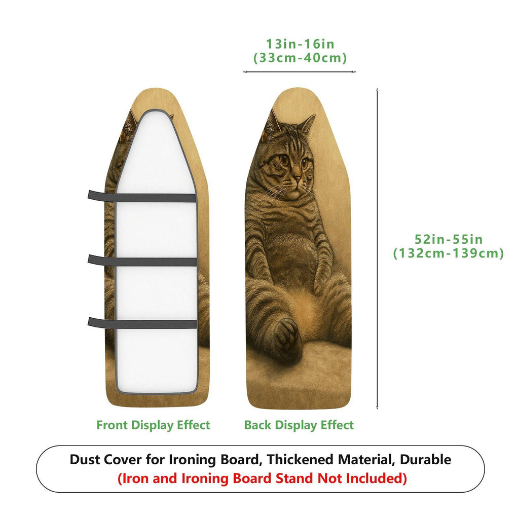 1-Piece Cat Animal Fun Art  Ironing Board Cover, Universal Size, Without Board