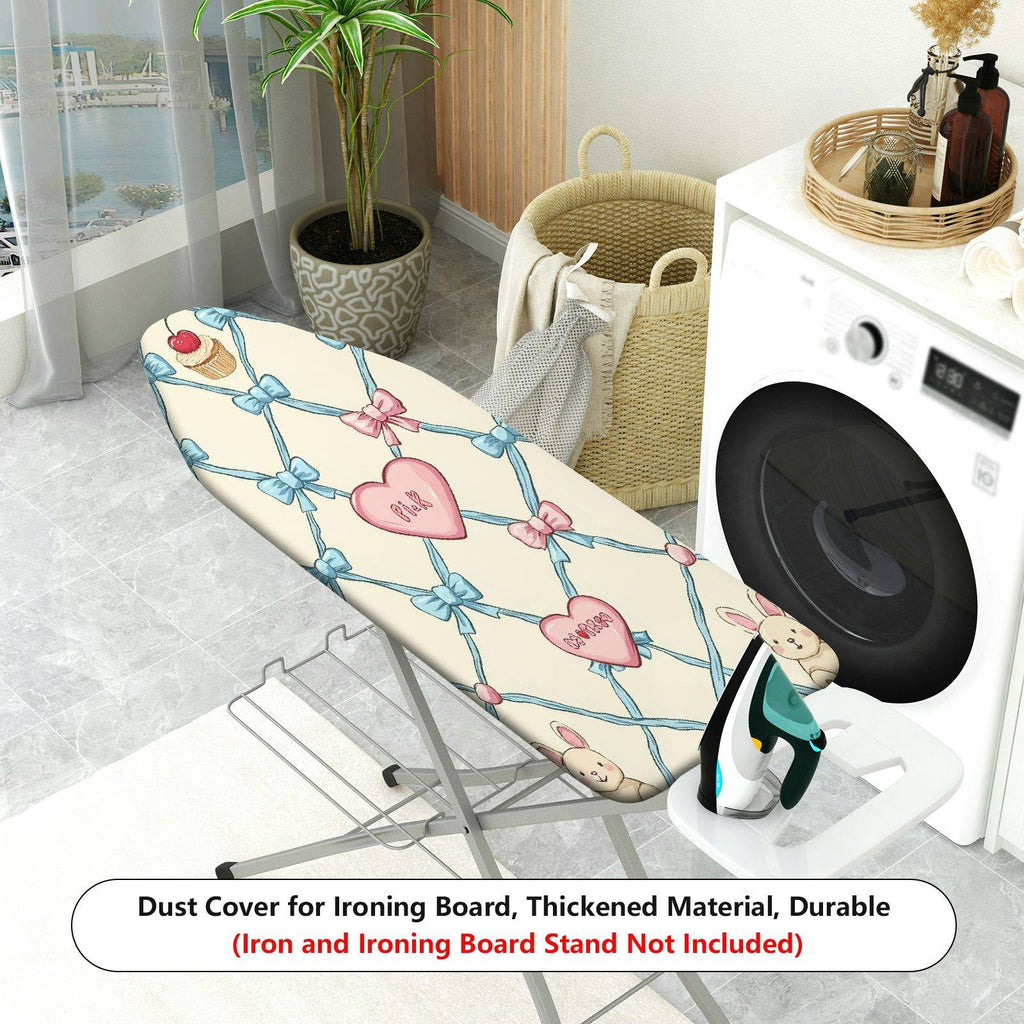1-Piece Cute Bow Heart Animal  Ironing Board Cover, Universal Size, Without Board