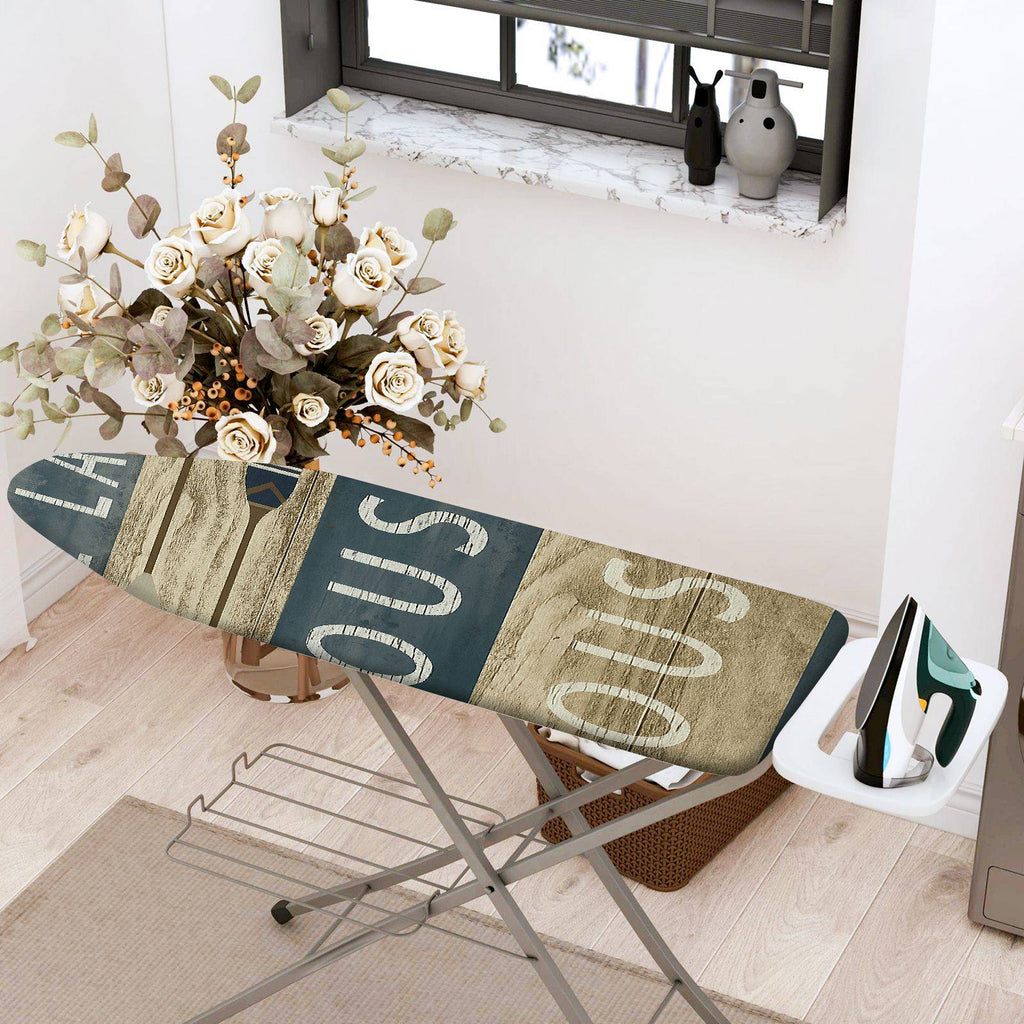1-Piece Vintage Retro Letters  Ironing Board Cover, Universal Size, Without Board
