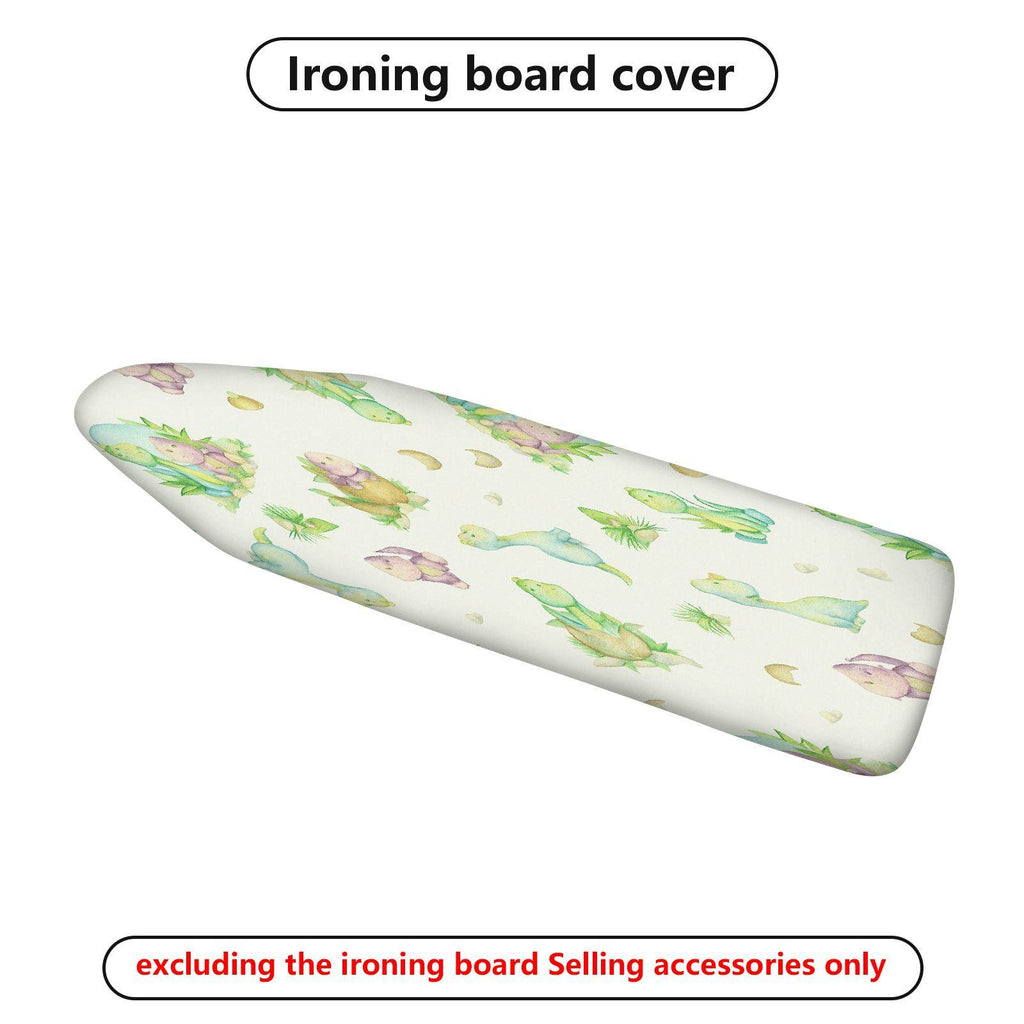 1-Piece Dinosaur Green Plants Animal  Ironing Board Cover, Universal Size, Without Board