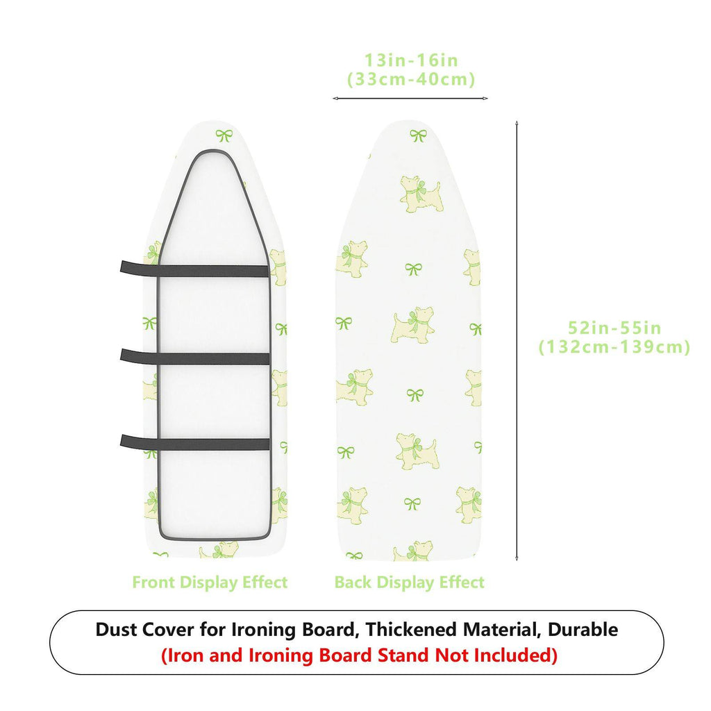 1-Piece Dog Bowknot Pattern Animal Theme  Ironing Board Cover, Universal Size, Without Board