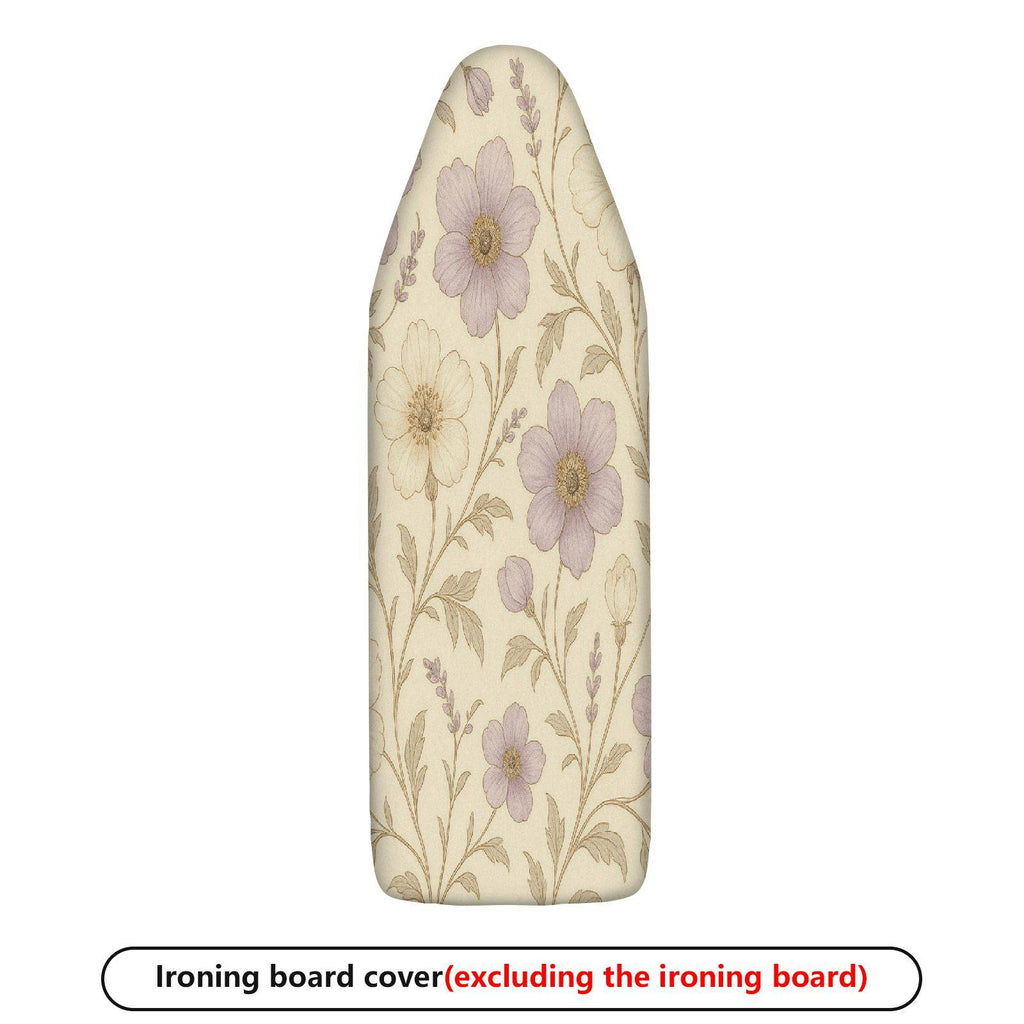 1-Piece Floral Beige Purple Vintage  Ironing Board Cover, Universal Size, Without Board