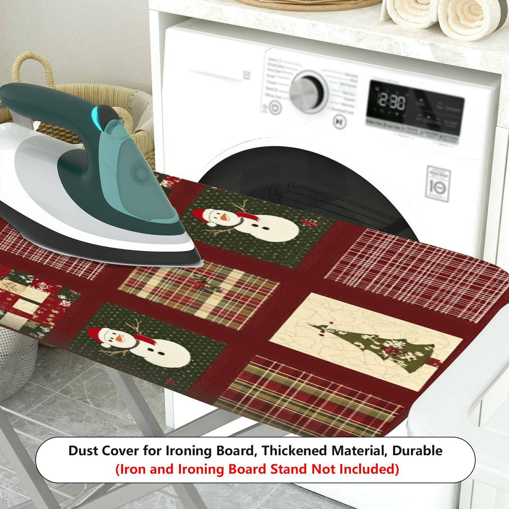 1-Piece Christmas Snowman Gingerbread  Ironing Board Cover, Universal Size, Without Board