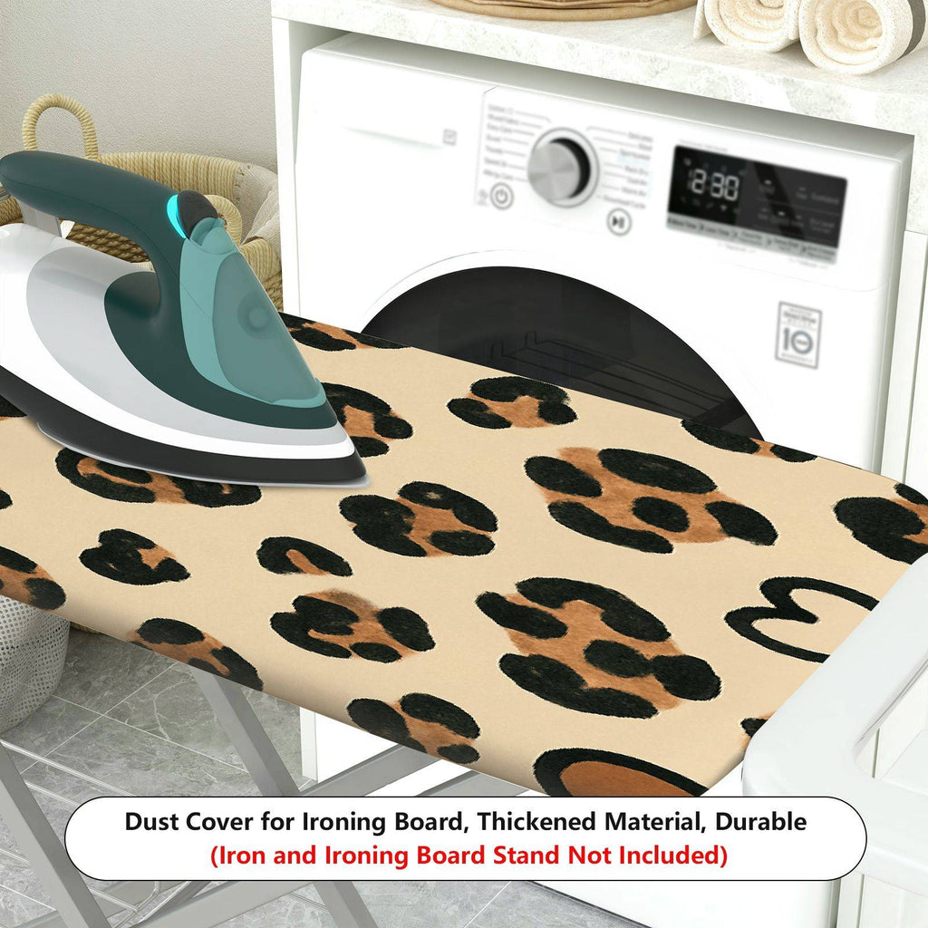 1-Piece Leopard Heart Print Animal Pattern  Ironing Board Cover, Universal Size, Without Board