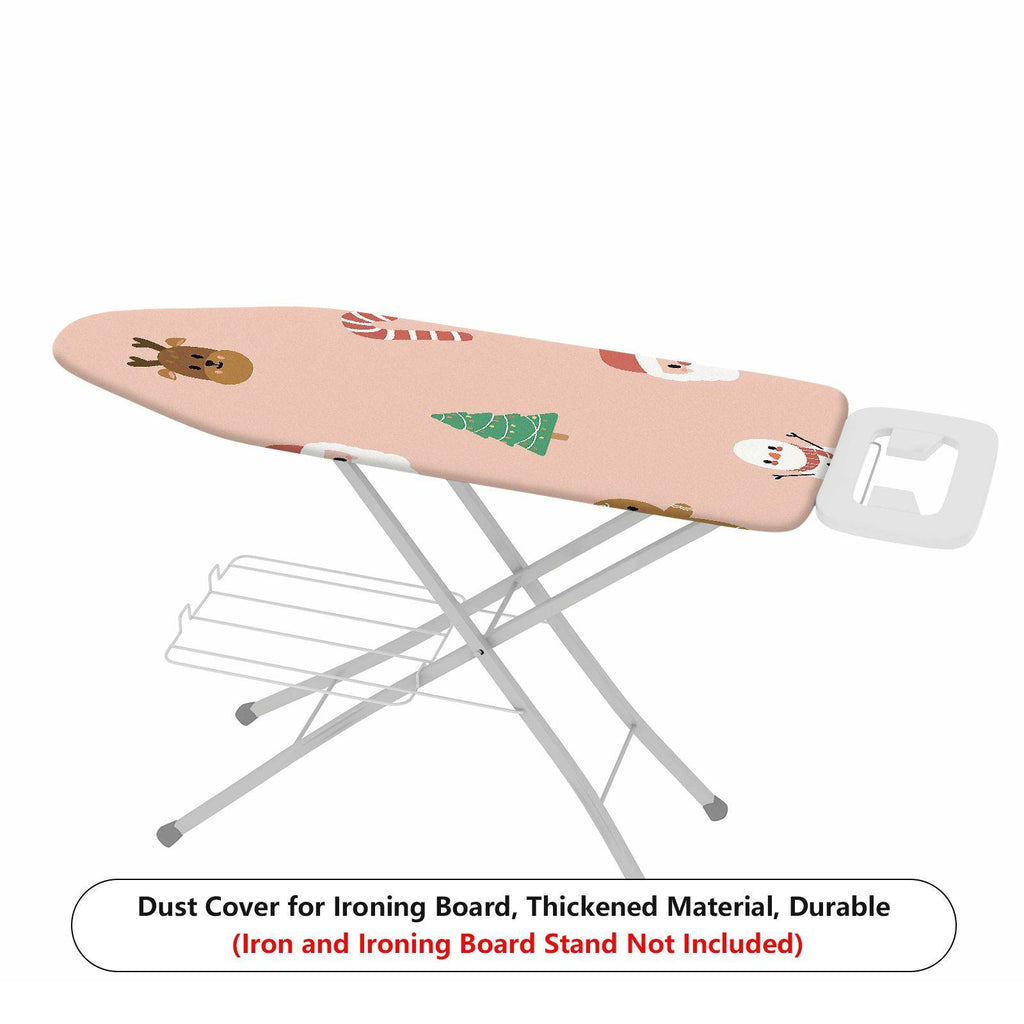 1-Piece Christmas Santa Snowman Candy Cane  Ironing Board Cover, Universal Size, Without Board