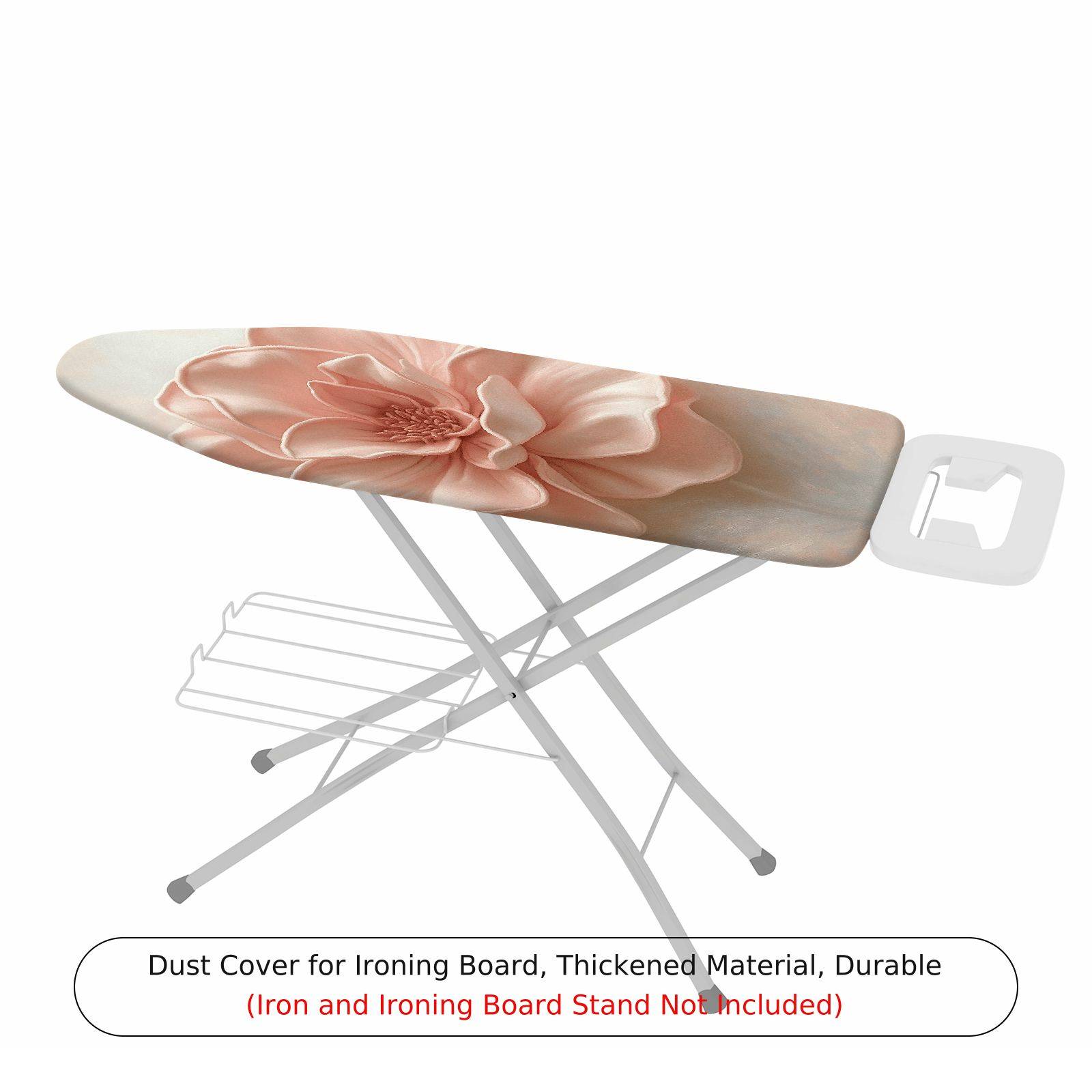 1-Piece Floral Elegant Pink  Ironing Board Cover, Universal Size, Without Board