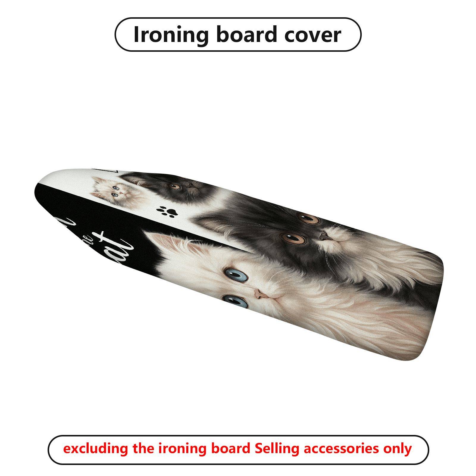 1-Piece Cat Cute Animal  Ironing Board Cover, Universal Size, Without Board