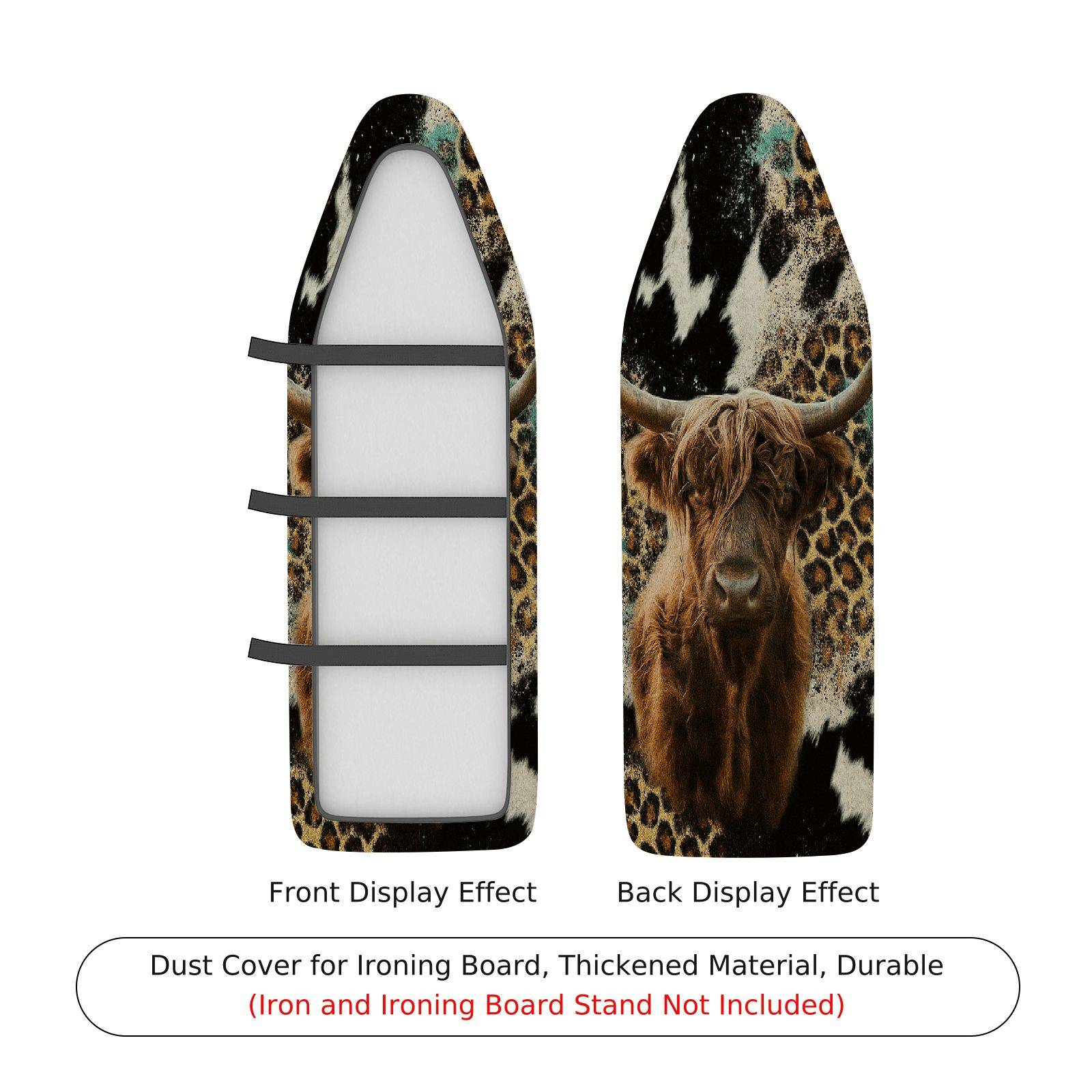 1-Piece Animal Print Safari Wild  Ironing Board Cover, Universal Size, Without Board