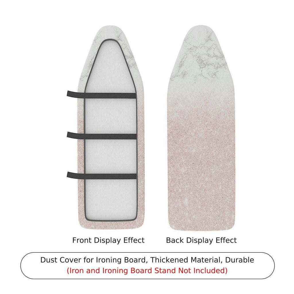 1-Piece Marble Pattern Elegant Design Pink  Ironing Board Cover, Universal Size, Without Board