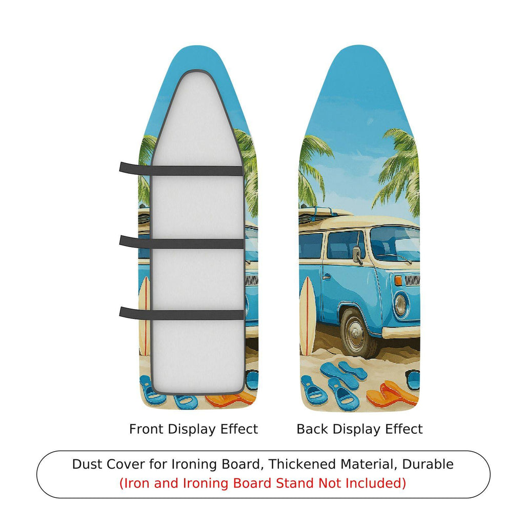 1-Piece Retro Travel Beach  Ironing Board Cover, Universal Size, Without Board