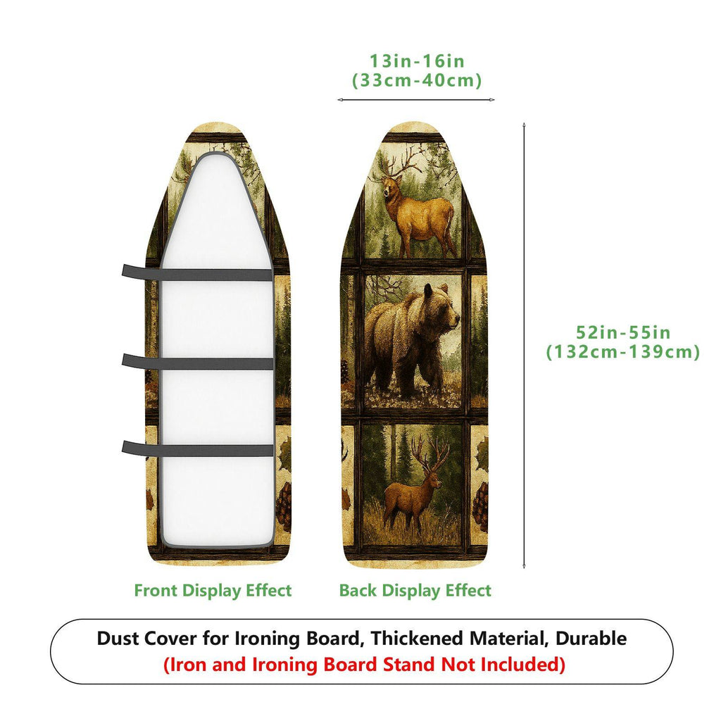 1-Piece Forest Animal Nature  Ironing Board Cover, Universal Size, Without Board
