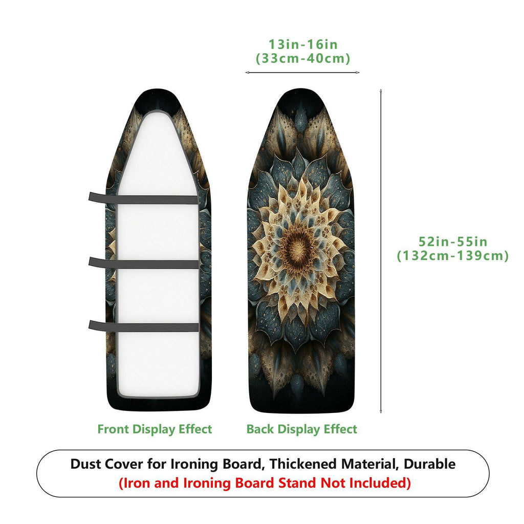 1-Piece Floral Mandala Art Abstract  Ironing Board Cover, Universal Size, Without Board