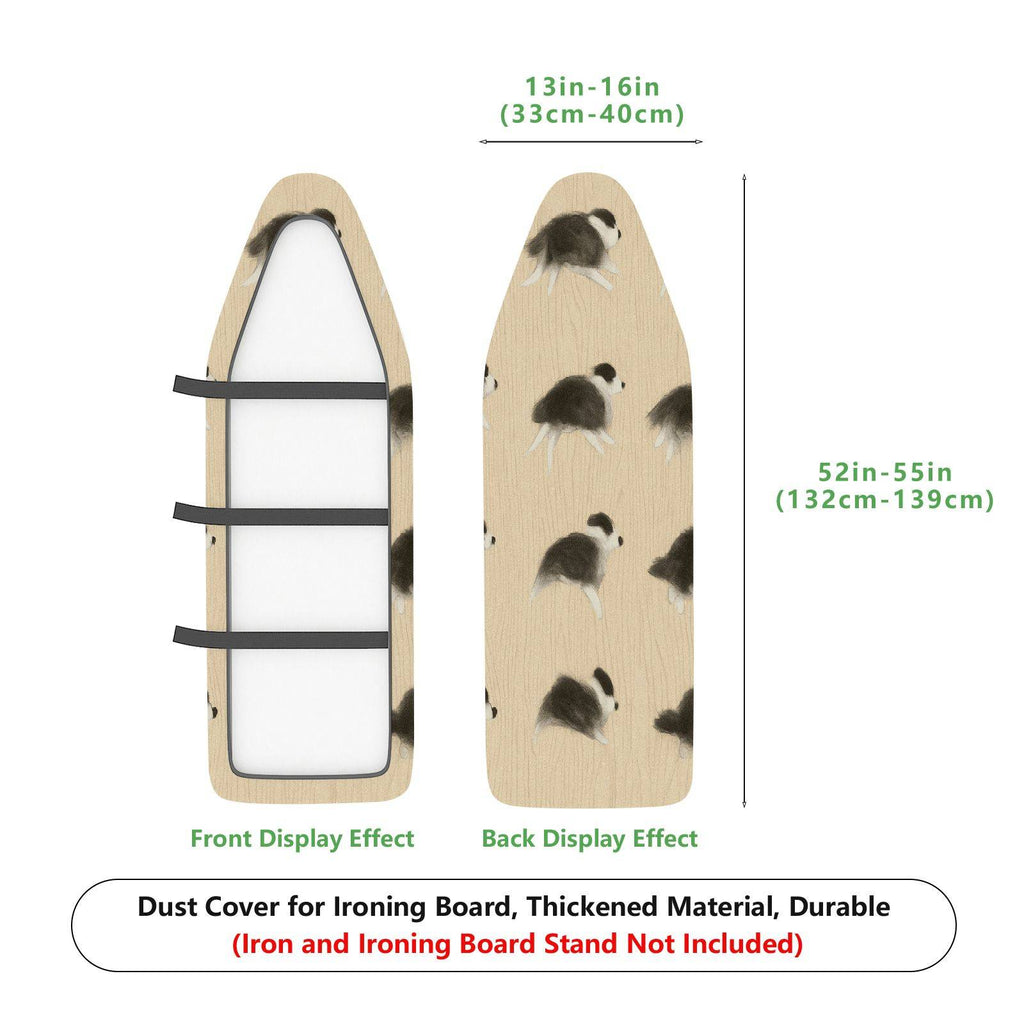 1-Piece Dog Pattern Beige Cute  Ironing Board Cover, Universal Size, Without Board