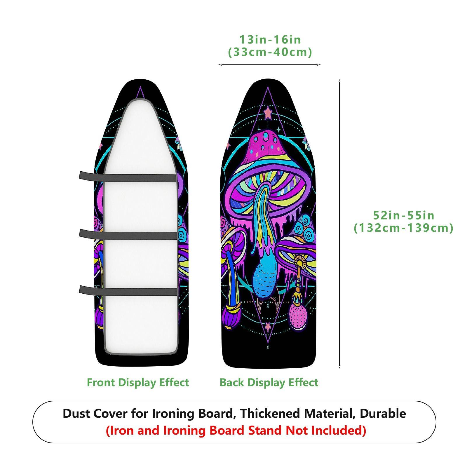1-Piece Psychedelic Abstract Cosmic  Ironing Board Cover, Universal Size, Without Board