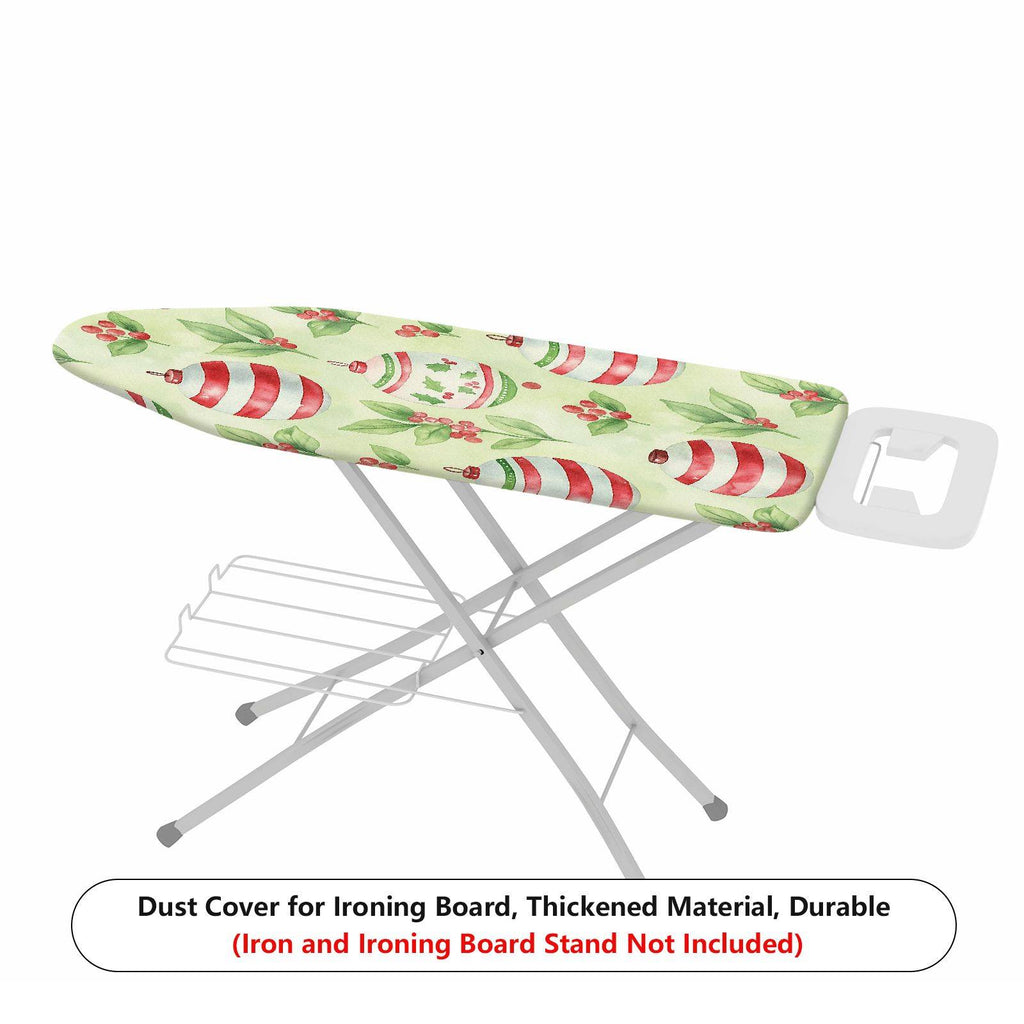 1-Piece Christmas Ornament Holly Berry  Ironing Board Cover, Universal Size, Without Board