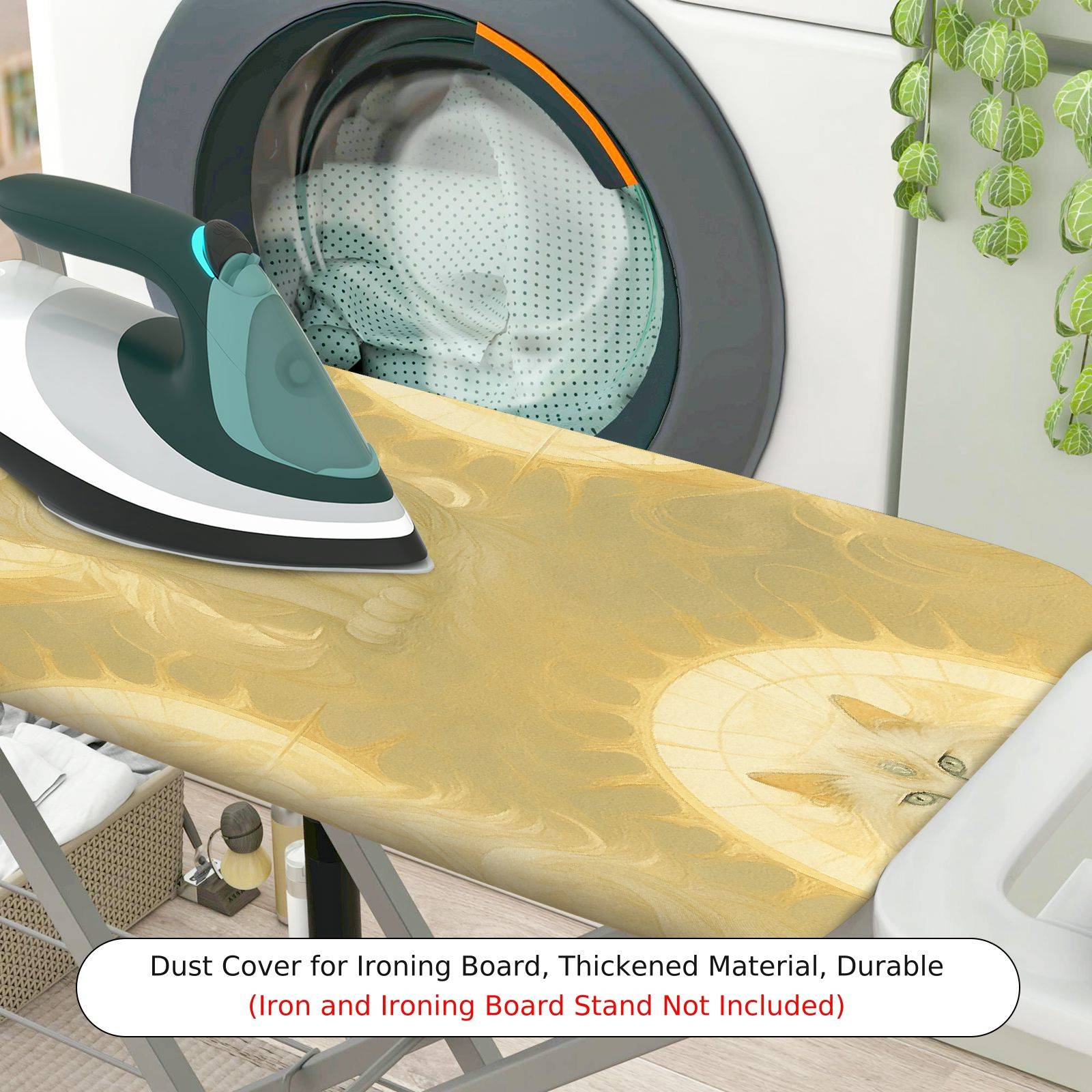 1-Piece Angel Cat Halo  Ironing Board Cover, Universal Size, Without Board