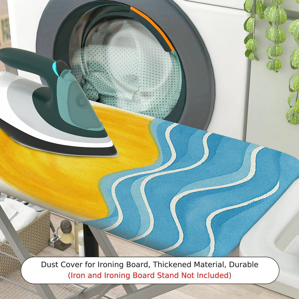 1-Piece Sunshine Ocean Waves  Ironing Board Cover, Universal Size, Without Board